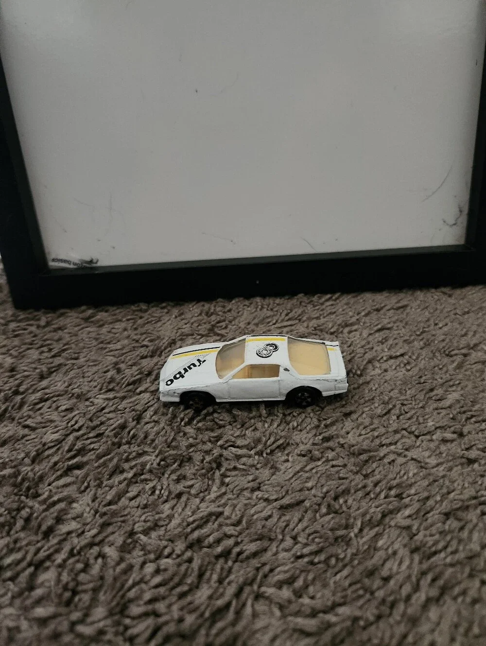 Rare unbranded Chevy Camaro 'Turbo 8' White diecast car Chevrolet F Body Tampo